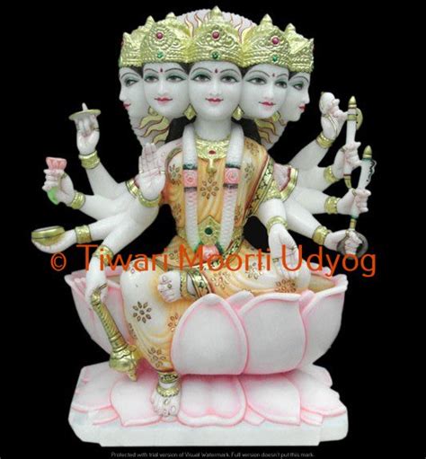 Marble Panchmukhi Gayatri Mata Statue Size 2 Feet At Rs 75000 In Jaipur