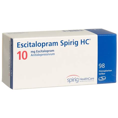 Escitalopram Spirig Hc Filmtabl Mg Blist Stk Online Bestellen