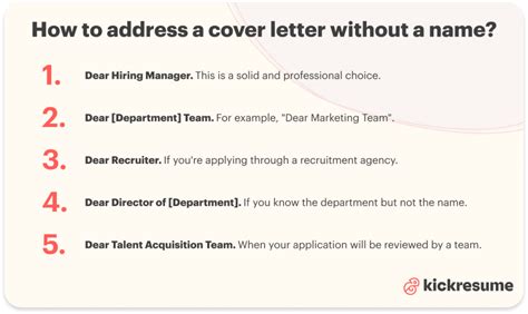 Best Way To Address A Cover Letter Without A Name At Vanaddilynnblog Blog