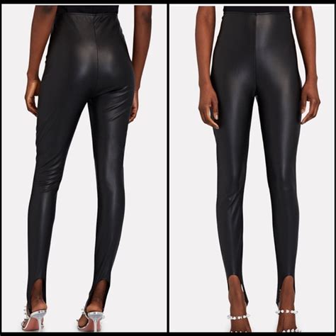 Wolford Pants Jumpsuits Nwt Amina Muaddi X Wolford Black Leather