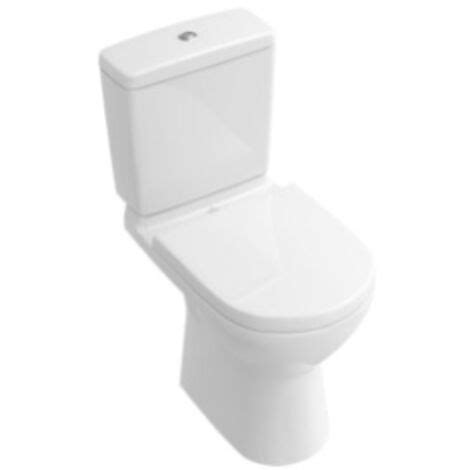 WC à poser compact sans bride VILLEROY ET BOCH O novo avec abattant