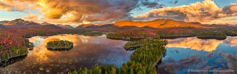 Boreas Pond Boreas Mt And Adirondack High Peaks Aerial Pano