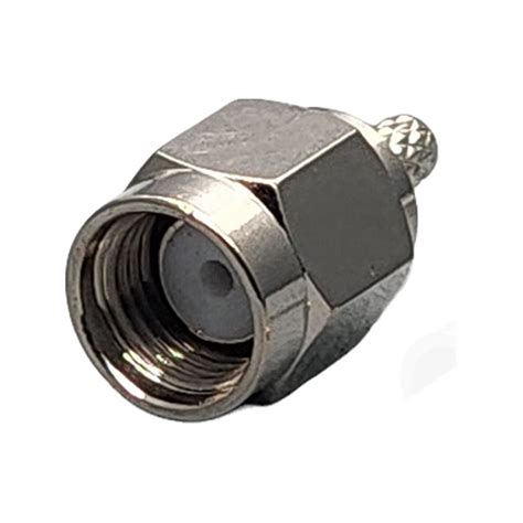 Reverse Polarity Sma Male Connector Crimp Coax Rg178 Rg196 08d 2v