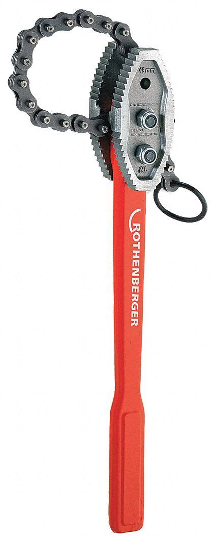 Rothenberger 44 Chain Pipe Wrench With 1 8 To 6 Pipe Capacity 70245