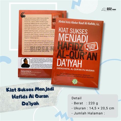 Jual Kiat Sukses Menjadi Hafidz Al Quran Daiyah Ust Abdul Aziz Abdur