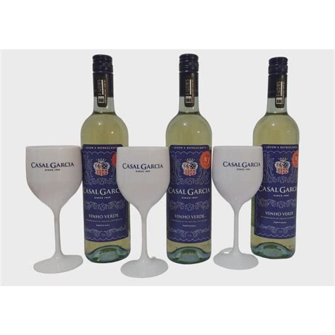 Vinho Verde Portugu S Casal Garcia Kit Garrafas E Ta As De