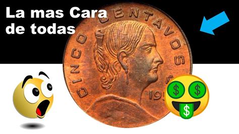 La Moneda Escasa Y Valiosa De 5 Ctvs Josefa Ortiz Monedas Mexicanas