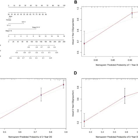 Nomogram For The Prediction Of Outcome In Patients With Ccrcc A The