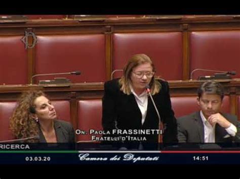 Fdi Parlamento Intervento In Aula Dell On Frassinetti Youtube