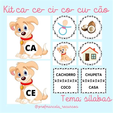 Kit Ca Ce Ci Co Cu Cão Educa Market