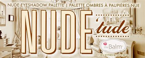 TheBalm Nude Tude Eyeshadow Palette Colors Matte Shimmer Highly Pigmented Eye Shadows