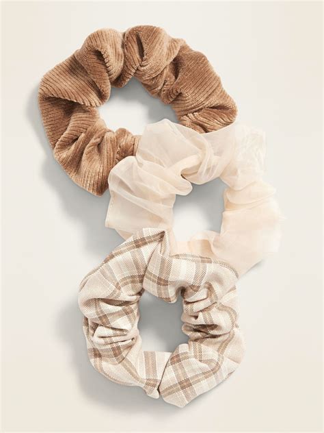 Pack Includes Elasticized Hair Scrunchies Each In A Different Color