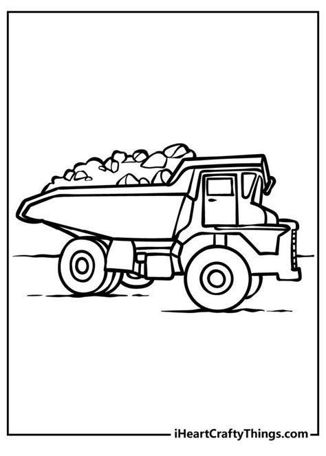 20 Free Dump Truck Coloring Pages for Kids and Adults