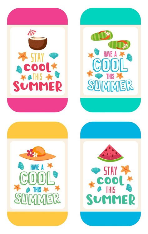 Stay Cool This Summer 10 Free PDF Printables Printablee Summer