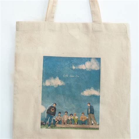 Bts Tote Bag Bts Army Tote Bag K Pop Jin Suga J Hope Rm Etsy