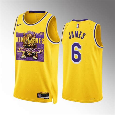 LeBron James Los Angeles Lakers 2021-22 Statement Edition Purple #6 ...