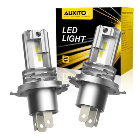 Auxito H4 9003 Hb2 Led Headlight Bulb Kit High Low Beam Super Bright 6500k White Ebay