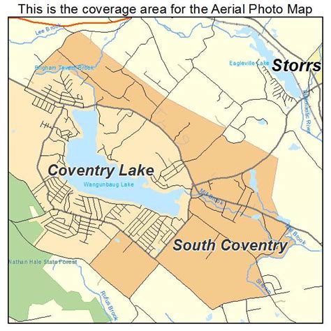 Aerial Photography Map Of South Coventry Ct Connecticut