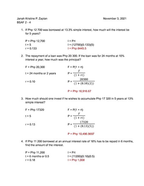 SOLUTION Math Of Finance Studypool