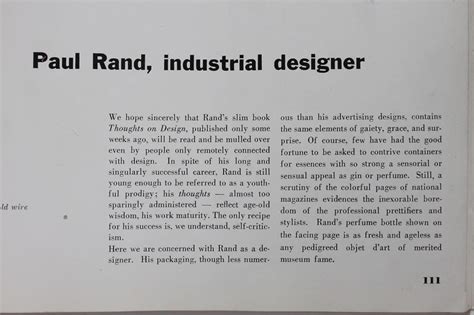 Paul Rand Industrial Designer Paul Rand Modernist Master 1914 1996