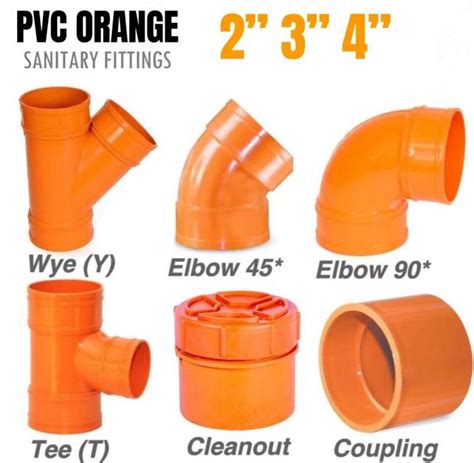 PVC ORANGE FITTINGS / SANITARY FITTINGS | Lazada PH