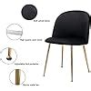 Amazon Guyou Black Velvet Dining Chairs Set Of Upholstered