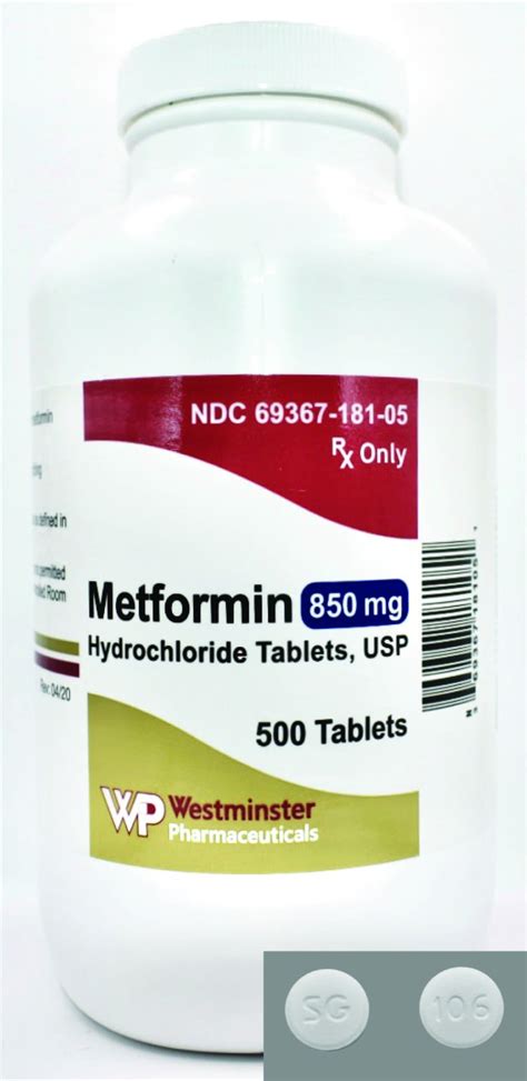 Metformin HCl Tablets, USP — Westminster Pharmaceuticals