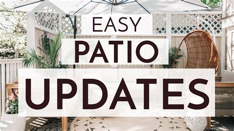 EASY AFFORDABLE WAYS TO UPDATE YOUR PATIO THIS SUMMER YouTube