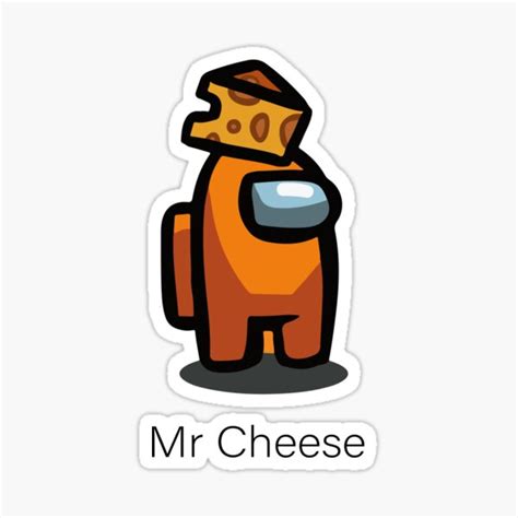 Among Us Mr Cheese Stickers Redbubble