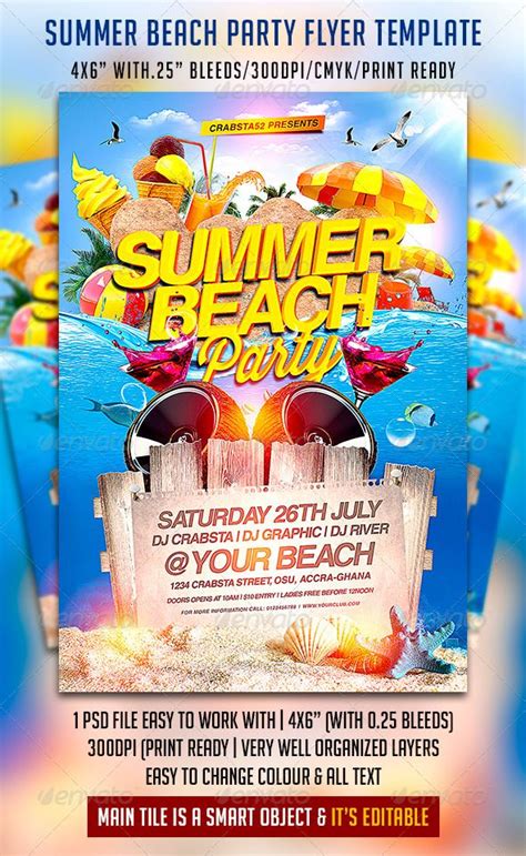 Summer Beach Party Flyer Template