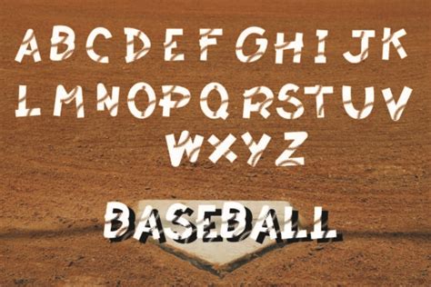 Baseball Softball Lace Font By Ktwop · Creative Fabrica