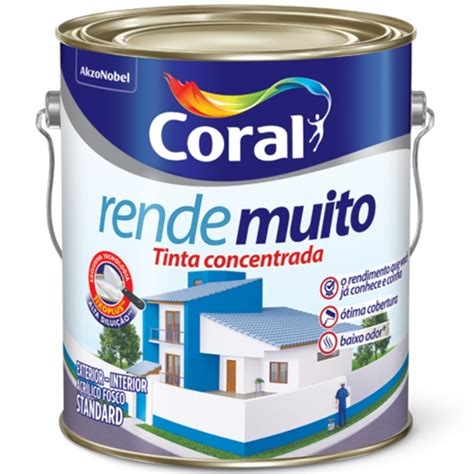 Tinta Acrílica Fosca Rende Muito Tubarão Branco 3 2 Litros 5764542