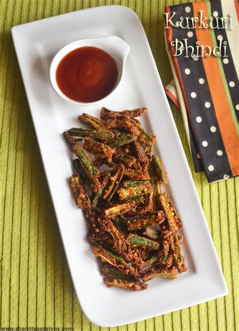 Kurkuri Bhindi Recipe | Bhindi Fry Recipe - Sharmis Passions