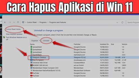 Cara Mudah Menghapus Atau Uninstall Aplikasi Di Laptop Windows 11 YouTube