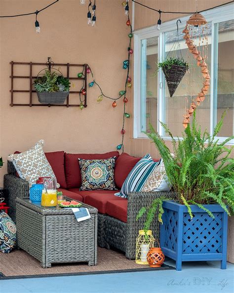 Small Patio Decorating Ideas A Cozy Comfortable Corner Anikas Diy Life Small Patio Decor