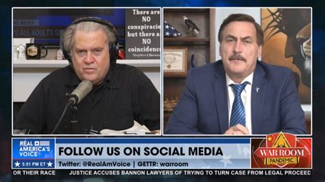 Bannon's War Room Joined Alongside by Mike Lindell - FrankSpeech