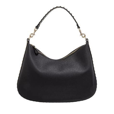 Valentino Garavani Rockstud Hobo Bag Black Hobo Bag