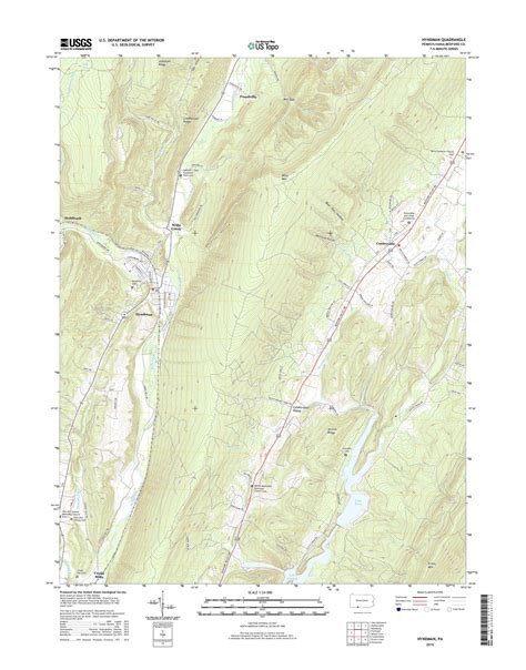 Mytopo Hyndman Pennsylvania Usgs Quad Topo Map