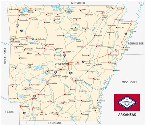 Arkansas Map Guide Of The World