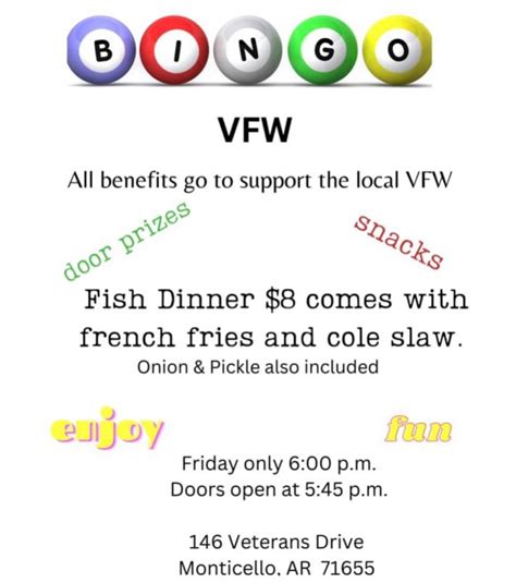 Vfw Bingo Tonight Monticello Live