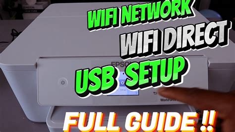 How To Connect Epson Printer To Wifi Network Wifi Direct And Usb Cable ~ Full Guide Youtube