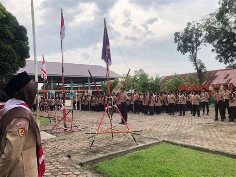 upacara pembukaan kegiatan dasar kepramukaan