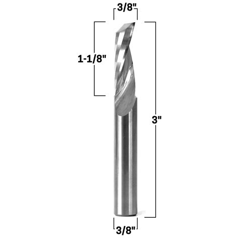 Cnc Router Bits O Flute End Mills Diameter O Flute Upcut