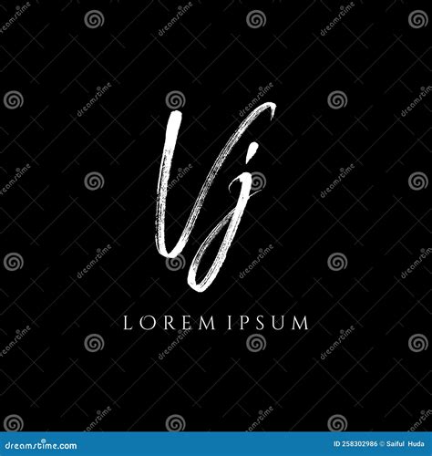 Letter Vj Simple Monogram Logo Icon Design Stock Vector Illustration