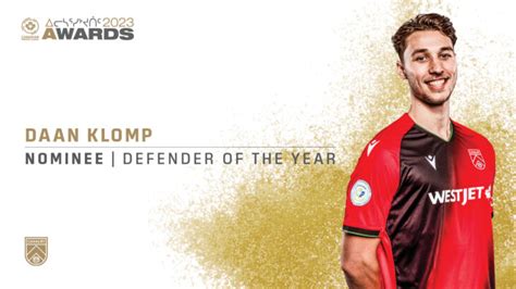 Daan Klomp Nominated For Canadian Premier League Defender Of The Year