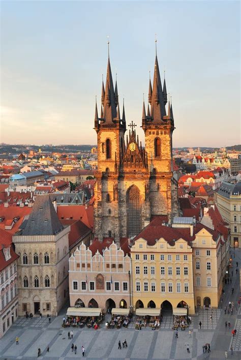 Prague Tyn Church Of Our Lady Stock Image Image Of Lady Night 39501681