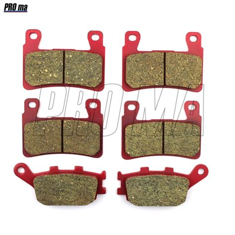 Motorcycle Brake Pads Front Rear Ceramic Fiber For HONDA CBR600 1999 07