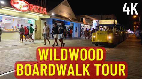 Walking The Wildwood Boardwalk At Night 2023 4k Youtube