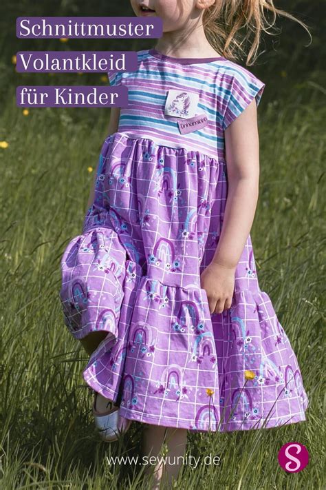 N Hanleitung Und Schnittmuster F R Ein Jerseykleid Mit Volants