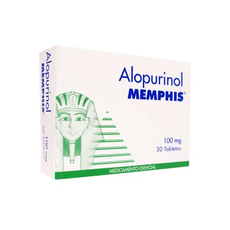 Alopurinol 100 Mg Memphis Blíster X 10 Tabletas Droguería Alameda Sur